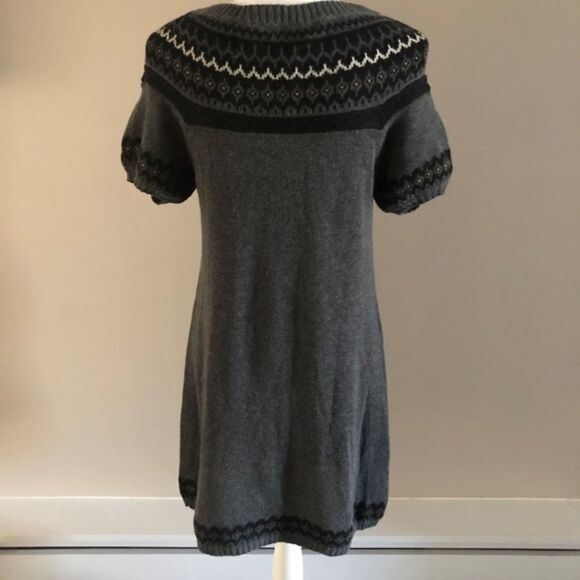 BCBG MaxAzria Gray Short-sleeve Sweater Dress - Size M - Picture 5 of 6